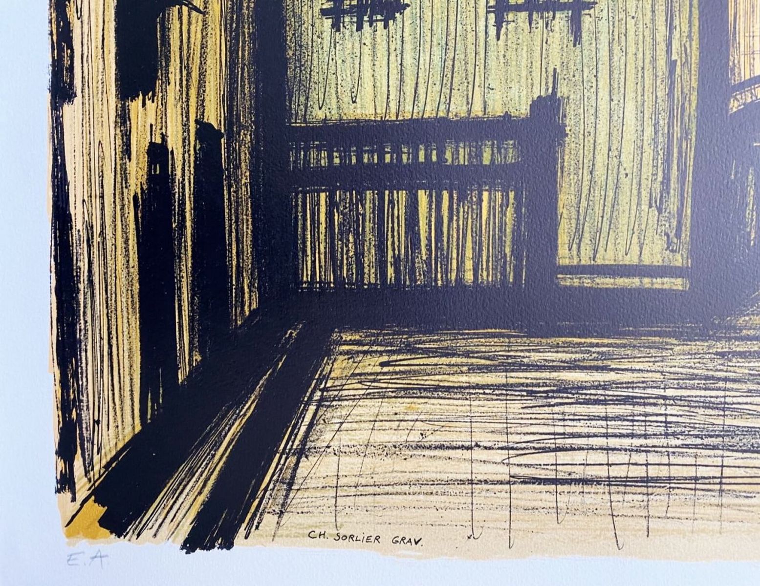Bernard BUFFET (1928-1999) - La place, décor du premier acte de Carmen, 1981. - Image 2