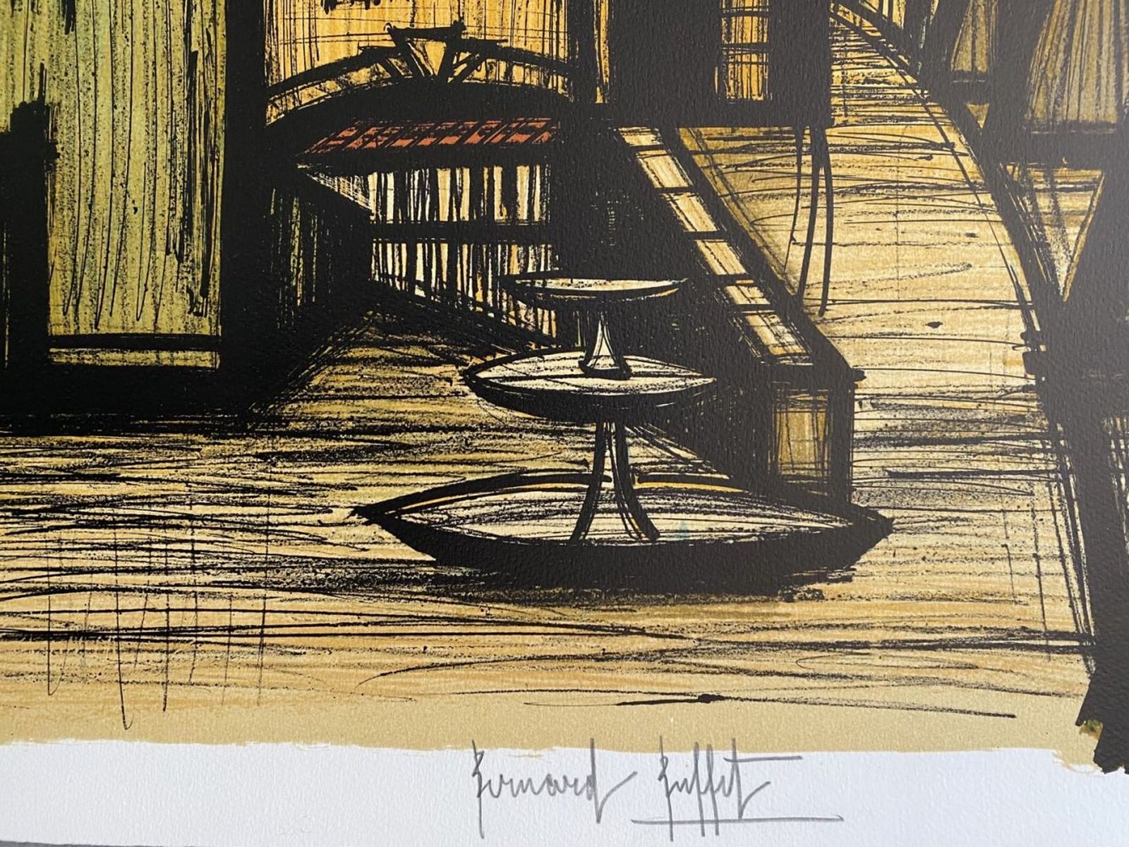 Bernard BUFFET (1928-1999) - La place, décor du premier acte de Carmen, 1981. - Image 3
