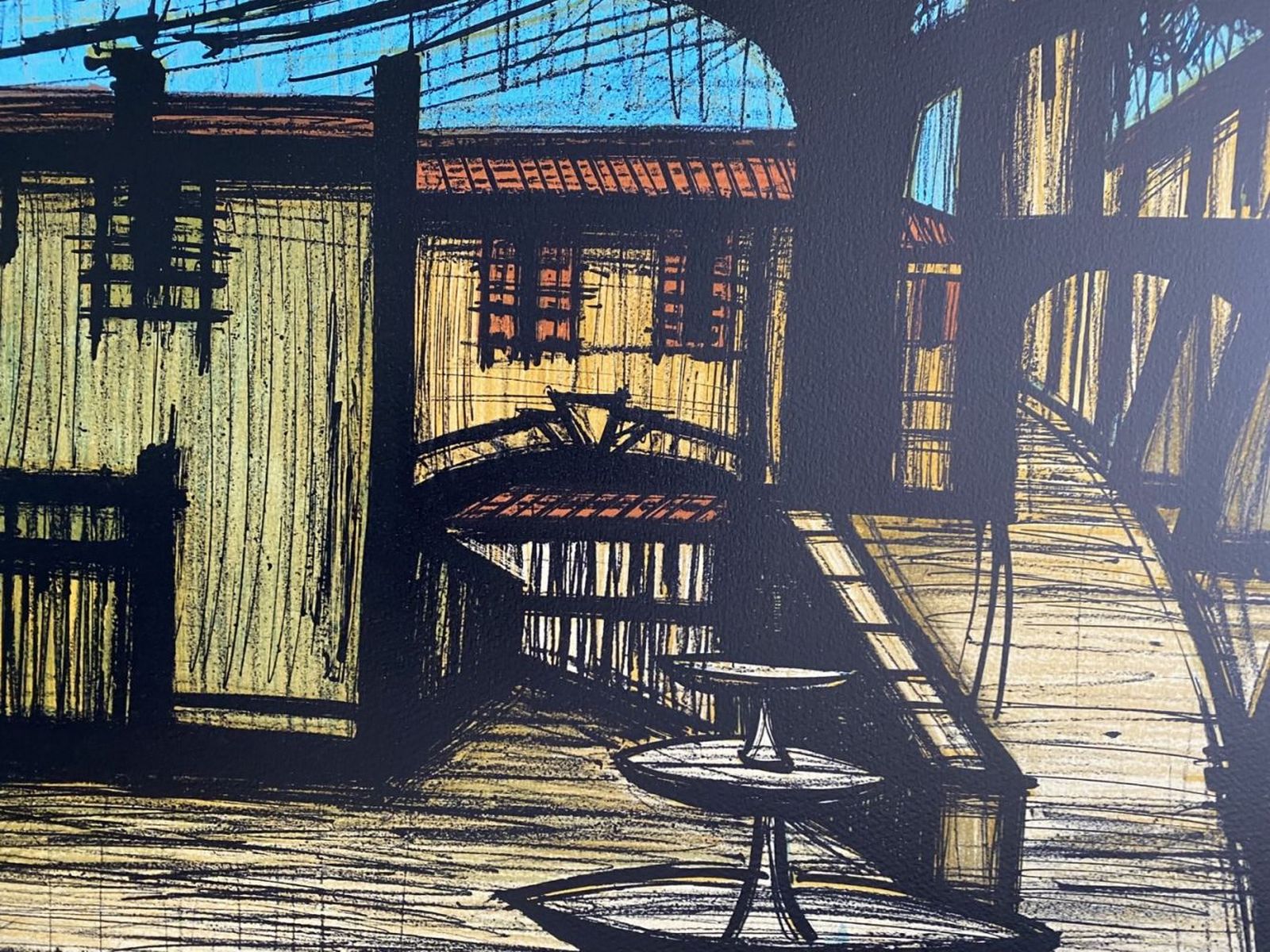 Bernard BUFFET (1928-1999) - La place, décor du premier acte de Carmen, 1981. - Image 4