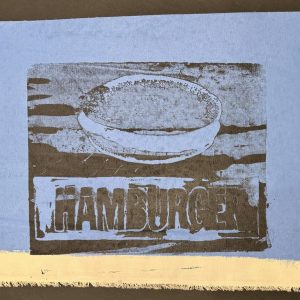 Andy WARHOL (1928-1987), Attribué à.Hamburger,1985.