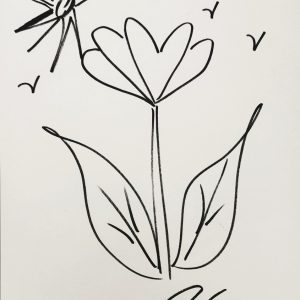 Jeff KOONS (Né en 1955), Attribué à.Flower ,2014.