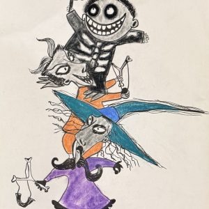 Tim BURTON (Né en 1958) Monsters.