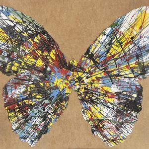Damien HIRST (Né en 1965) Butterfly (SPIN PAINTING).