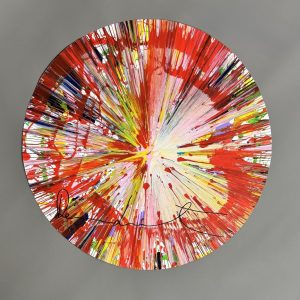 Damien HIRST (Né en 1965) Circle.(SPIN PAINTING)