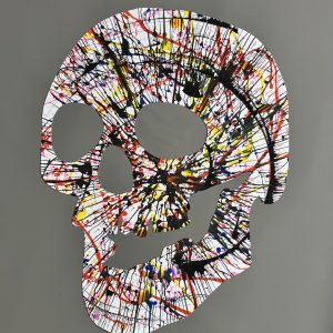 Damien HIRST (Né en 1965) Skull. (SPIN PAINTING)