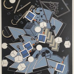 Alain LE YAOUANC (Né en 1940)  - Le metier de bâtisseur II, 1978