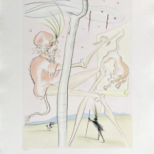Salvador DALI (1904-1989) - Le Singe et le Léopard, 1974
