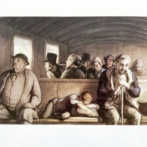 Honoré DAUMIER (1808-1879), D'Après (after) - Un wagon de troisième classe, 1976.