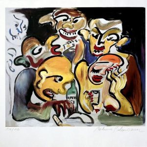 Milena PALAKARKINA  (Né en 1959) - Tischrunde, 1991.