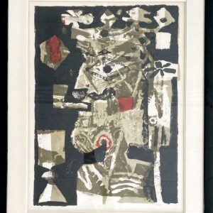 Antoni CLAVÉ (1913-2005) - Roi à la coupe, 1956.