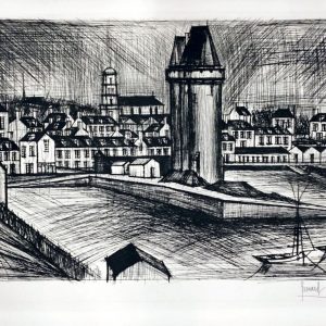 Bernard BUFFET (1928-1999) - La Tour Solidor (The Soldier Tower), 1971.