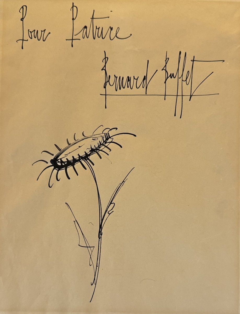 Bernard BUFFET (1928-1999) « Le tournesol » Circa 1980.
