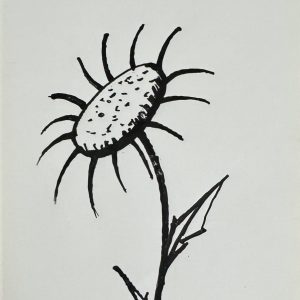 Bernard BUFFET (1928-1999)  « Tournesol ». Circa 1980.