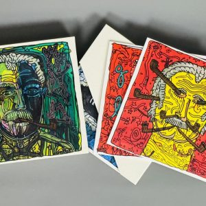 Robert COMBAS (Né en 1957)  Coffret vert intégrale des titres originaux de Georges Brassens. Coffret de 10 vinyles 33 tours.