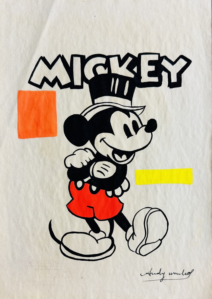 Andy WARHOL (1928-1987), Attribué à. Mickey Mouse.