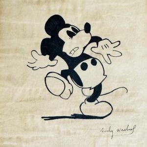 Andy WARHOL (1928-1987), Attribué à.  Mickey Mouse.