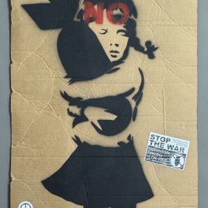 BANKSY (Né en 1974), ), d’après.  Bomb girl , Wrong War , 2003.