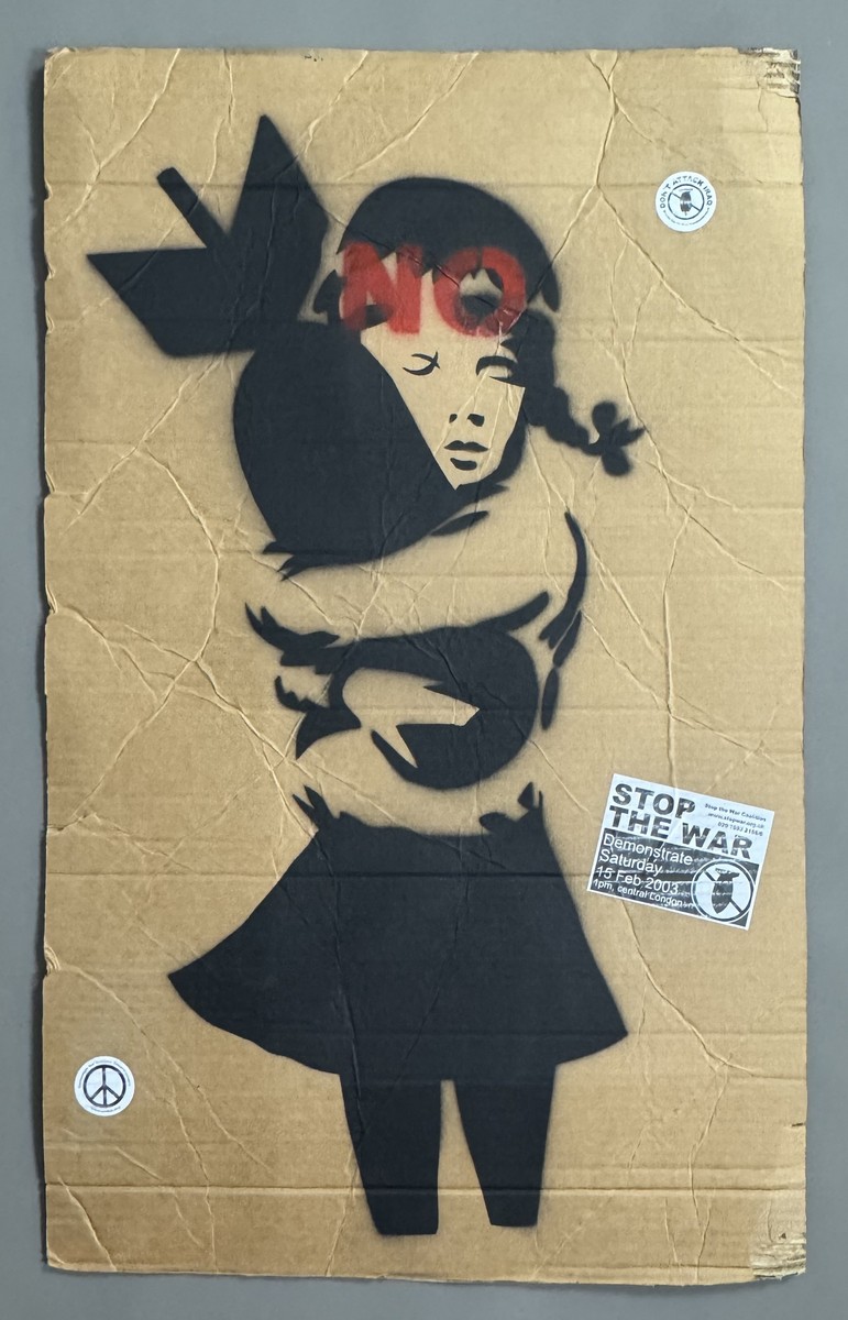 BANKSY (Né en 1974), ), d’après. Bomb girl , Wrong War , 2003.