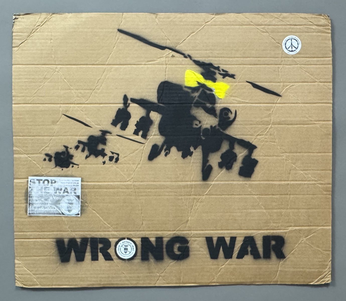 BANKSY (Né en 1974), d’après. Happy choppers , Wrong War , 2003.