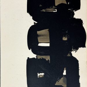 Pierre SOULAGES (1919-2022).    Lithographie n° 18.  1968.