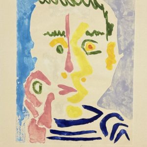 Pablo PICASSO (1881-1973), D’APRES.  Fumeur à la cigarette blanche