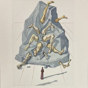 Salvador DALI (1904-1989)   « Les Simoniaques » La Divine Comédie. L’Enfer - Chant 21. 1963.