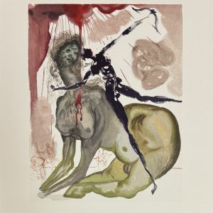 Salvador DALI (1904-1989)   « Le Minotaure ». La Divine Comédie. L’enfer - Chant 12. 1963.