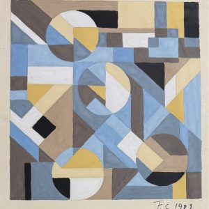 Franciska CLAUSEN (1889-1986)  Composition géométrique,1928.