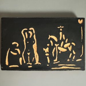 Pablo PICASSO (1881-1973).  « Personnages et cavalier ».