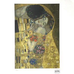 Gustav KLIMT (1862-1918), D’APRES.  Le baiser.