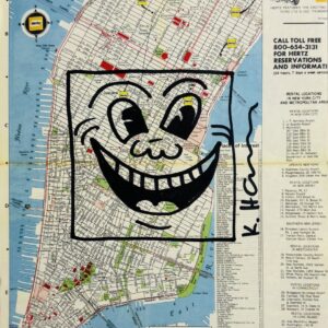 Keith HARING (1958-1990), Attribué à.  Smiley face.