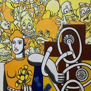 Gudmundur ERRO (Né en 1932)  Yellow Woody,2007.