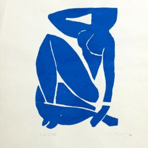 Henri MATISSE (1869-1954), d’après.  Nu bleu.1952.