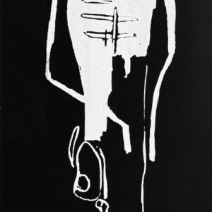 Jean-Michel BASQUIAT (1960-1988), d'Après. Standing Figure, circa1982.   Lithographie sur papier BFK Rives noir.