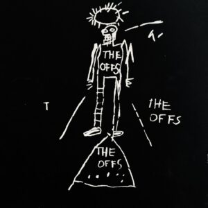 Jean-Michel BASQUIAT (1960-1988), D’Après. The Offs - First Record.  Sérigraphie éditée d’après la pochette de disque 33 tours, 1983