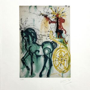 Salvador DALI (1904-1989), D’APRES.  Le cheval de triomphe, 1983.Les chevaux de Dali.