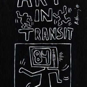 Keith HARING (1958-1990), Attribué à.  Art in Transit.1984.