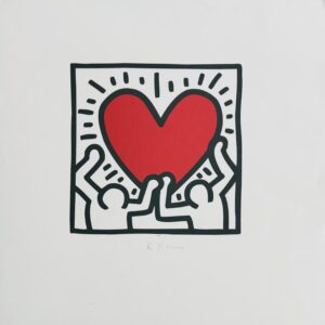 Keith HARING (1958-1990), d’après.  Heart.