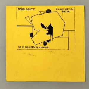 DONDI WHITE (Donald J. White dit) (Américain - 1961 - 1998)   « The Ugly Man », 1982.