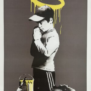 BANKSY (Né en 1974)(d’après)  Forgive us our trespassing.