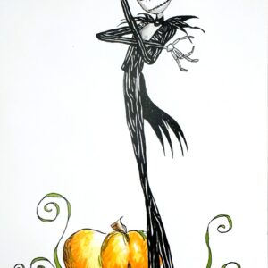 Tim BURTON (Né en 1958)   Mr. Jack (Jack Skellington), L’étrange Noël de Mr Jack.