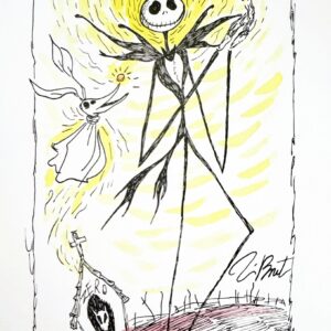 Tim BURTON (Né en 1958)   Mr. Jack (Jack Skellington), L’étrange Noël de Mr Jack.