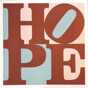 Robert INDIANA (1928-2018), D’Après.  HOPE.