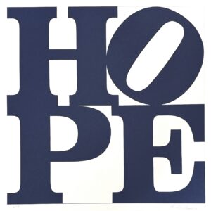 Robert INDIANA (1928-2018), D’Après.  HOPE.