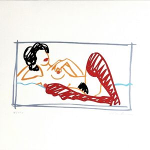 TOM WESSELMANN (1931-2004), D’Après.  Fast Sketch Red Stocking Nude.