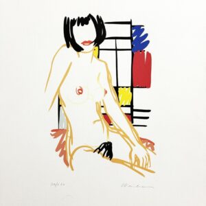 TOM WESSELMANN (1931-2004), D’Après.  Monica sitting with Mondrian,1989.