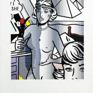 Roy LICHTENSTEIN (1923-1997) d’après.  Nude with Pyramid, 1994.