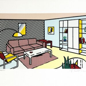 Roy LICHTENSTEIN (1923-1997) d’après.  Modern Room.Interior series.