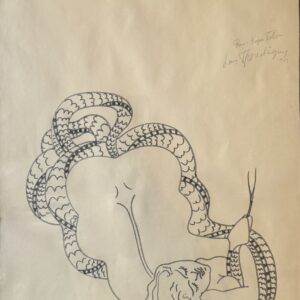 Jean Robert IPOUSTEGUY (1920-2006)  Femme au serpent, 1963