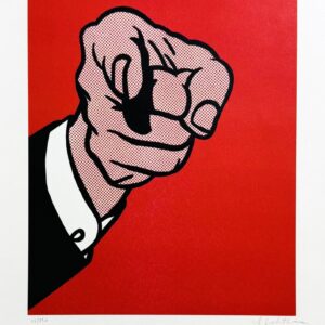 Roy LICHTENSTEIN (1923-1997) d’après.  Finger Pointing.
